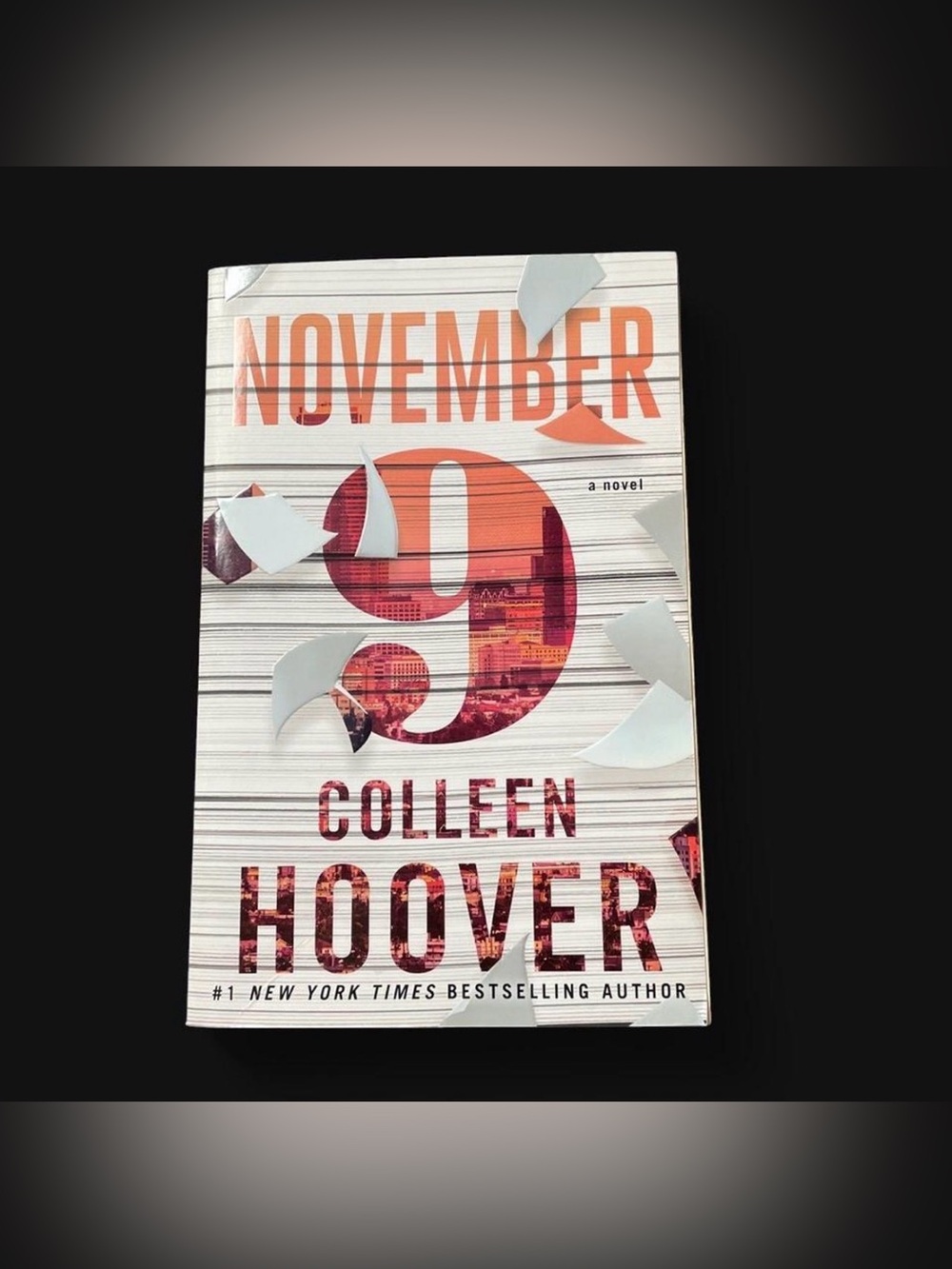 November 9 by Colleen Hoover - White & Orange Paperback